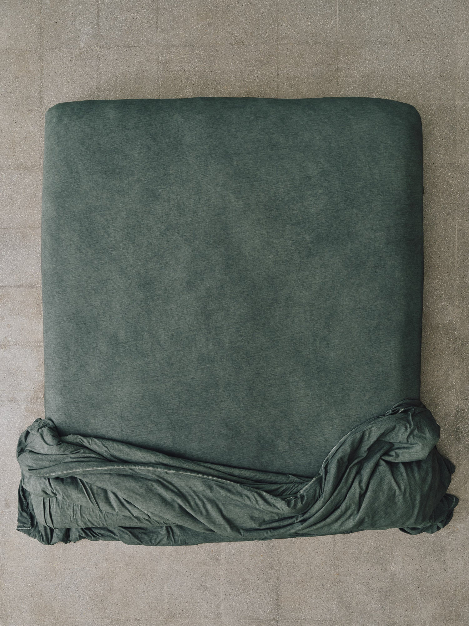 Stonewashed Jersey Cotton Fitted Sheet