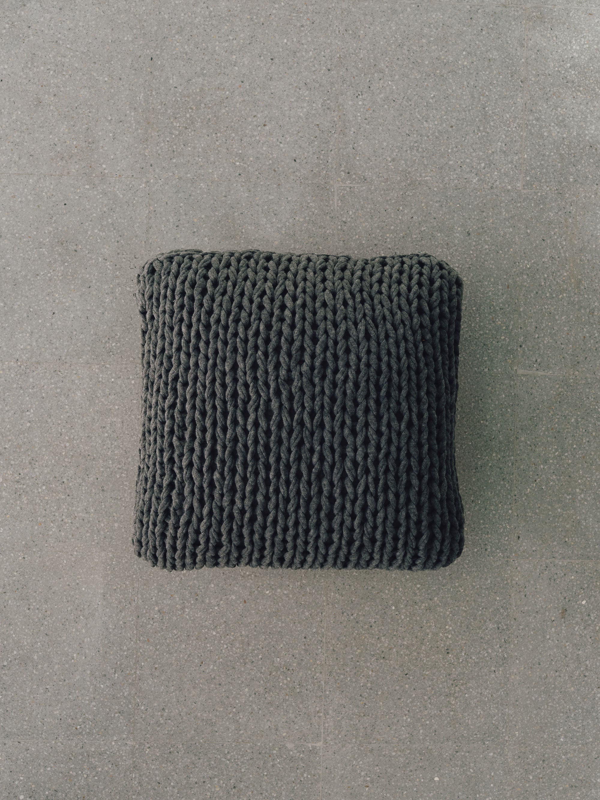 Handmade Knitted Cotton Cushion