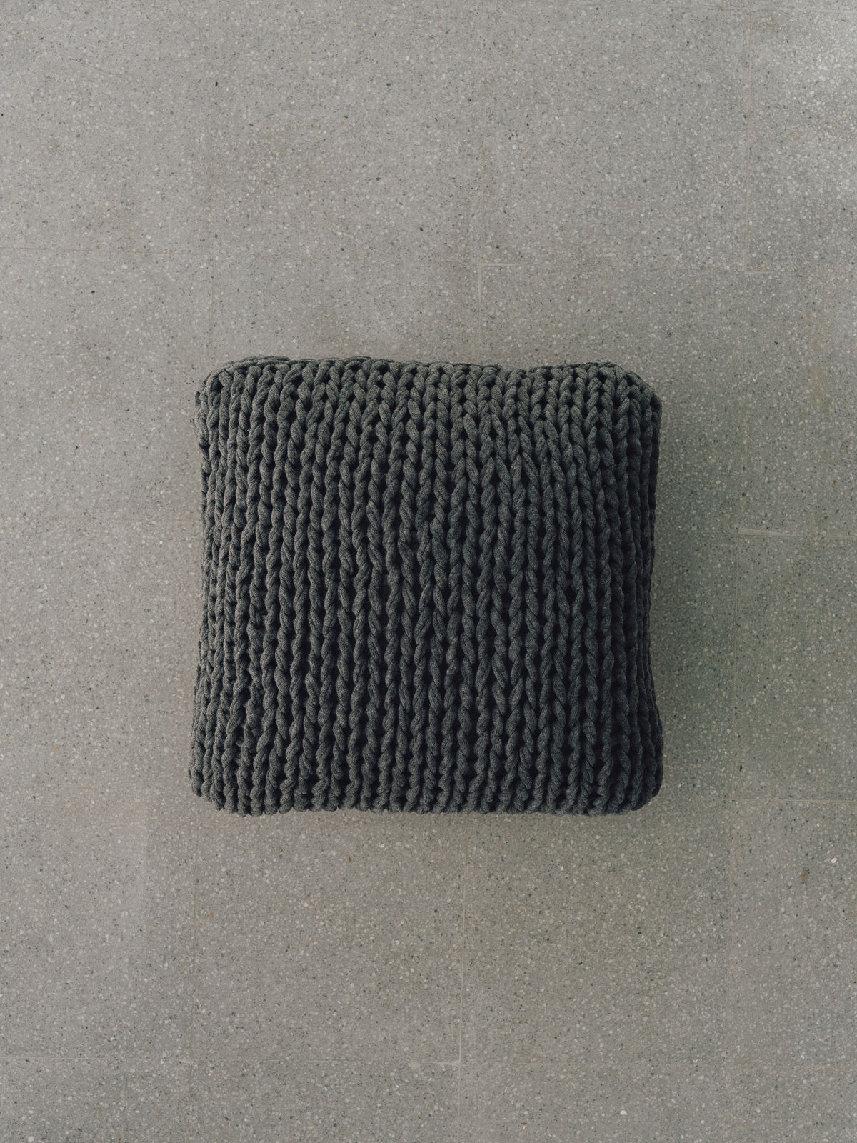 Handmade Knitted Cotton Cushion