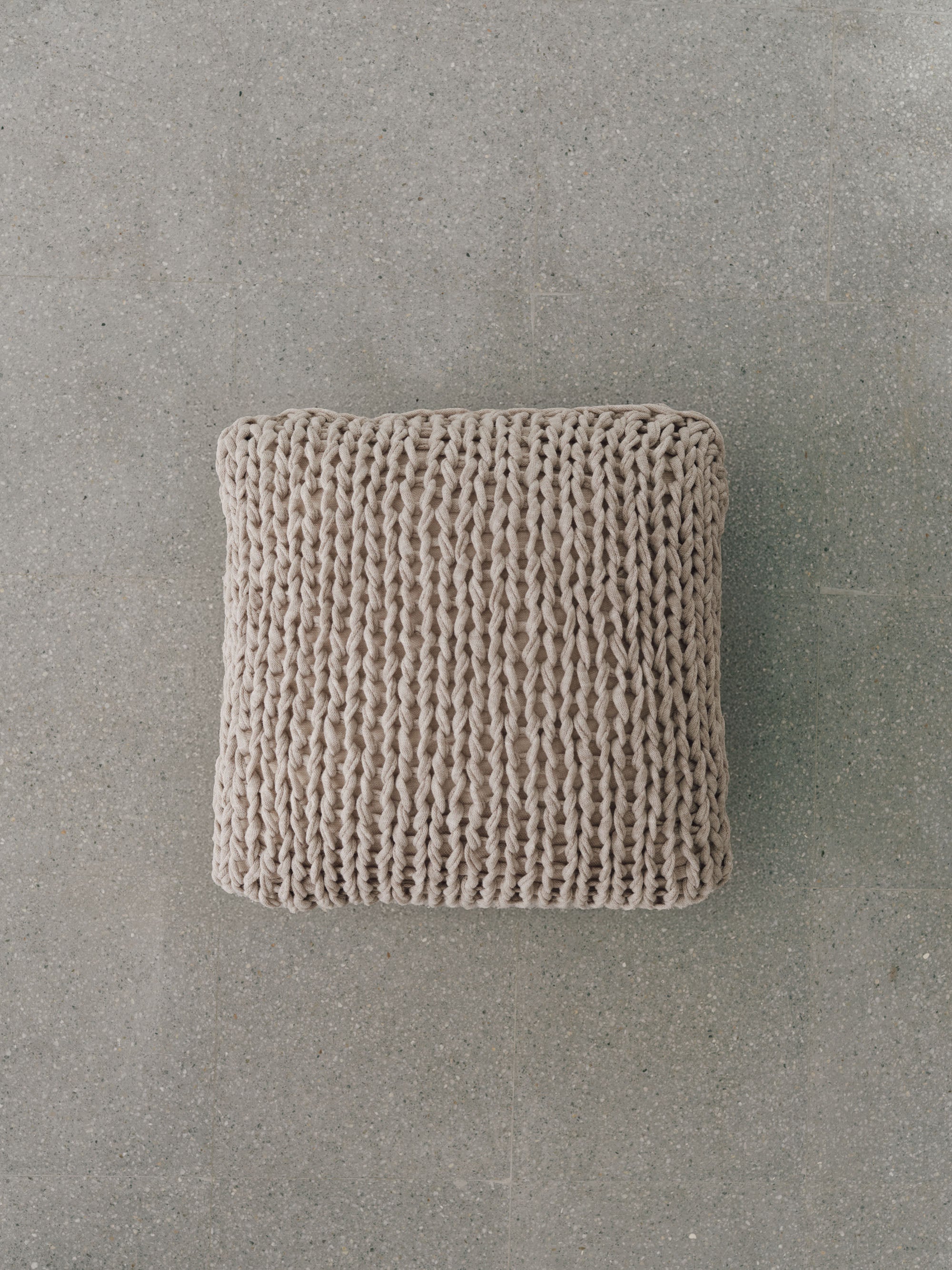 Handmade Knitted Cotton Cushion