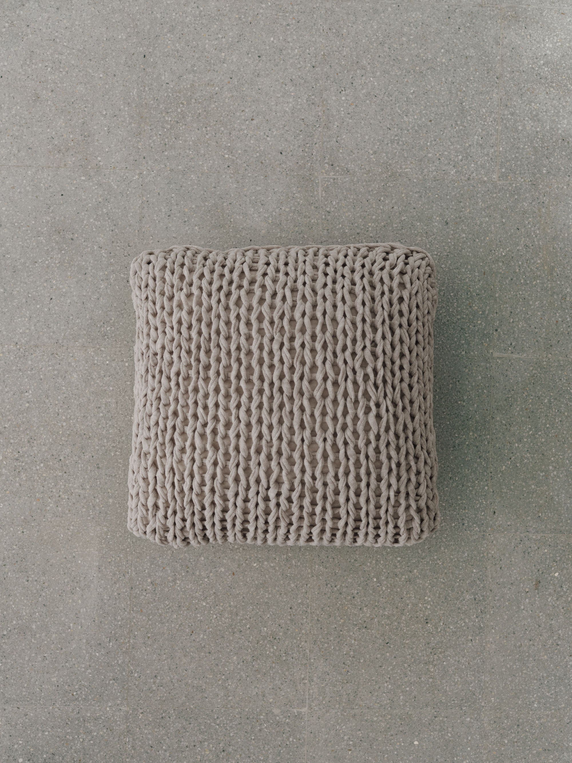 Handmade Knitted Cotton Cushion