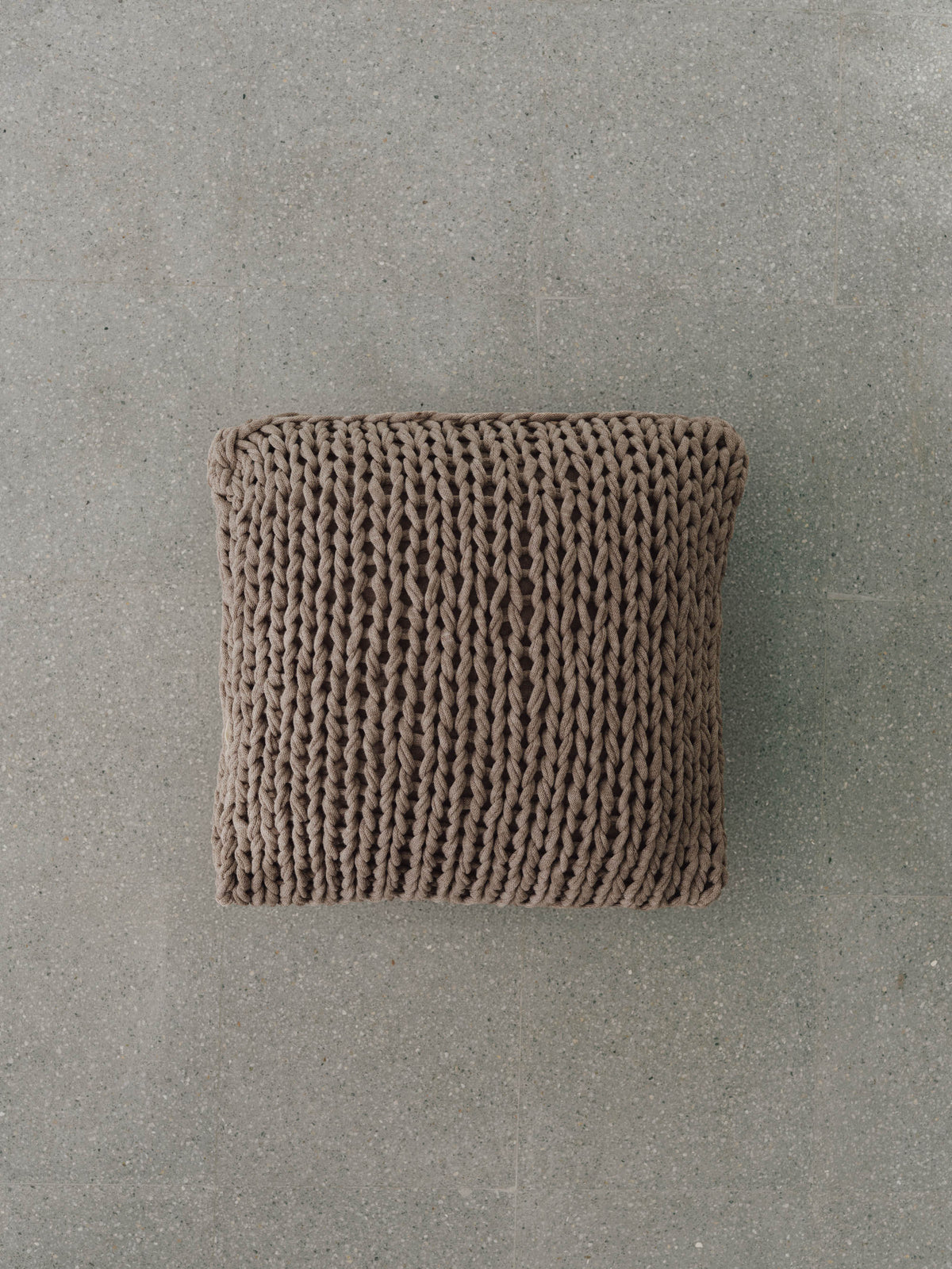 Handmade Knitted Cotton Cushion