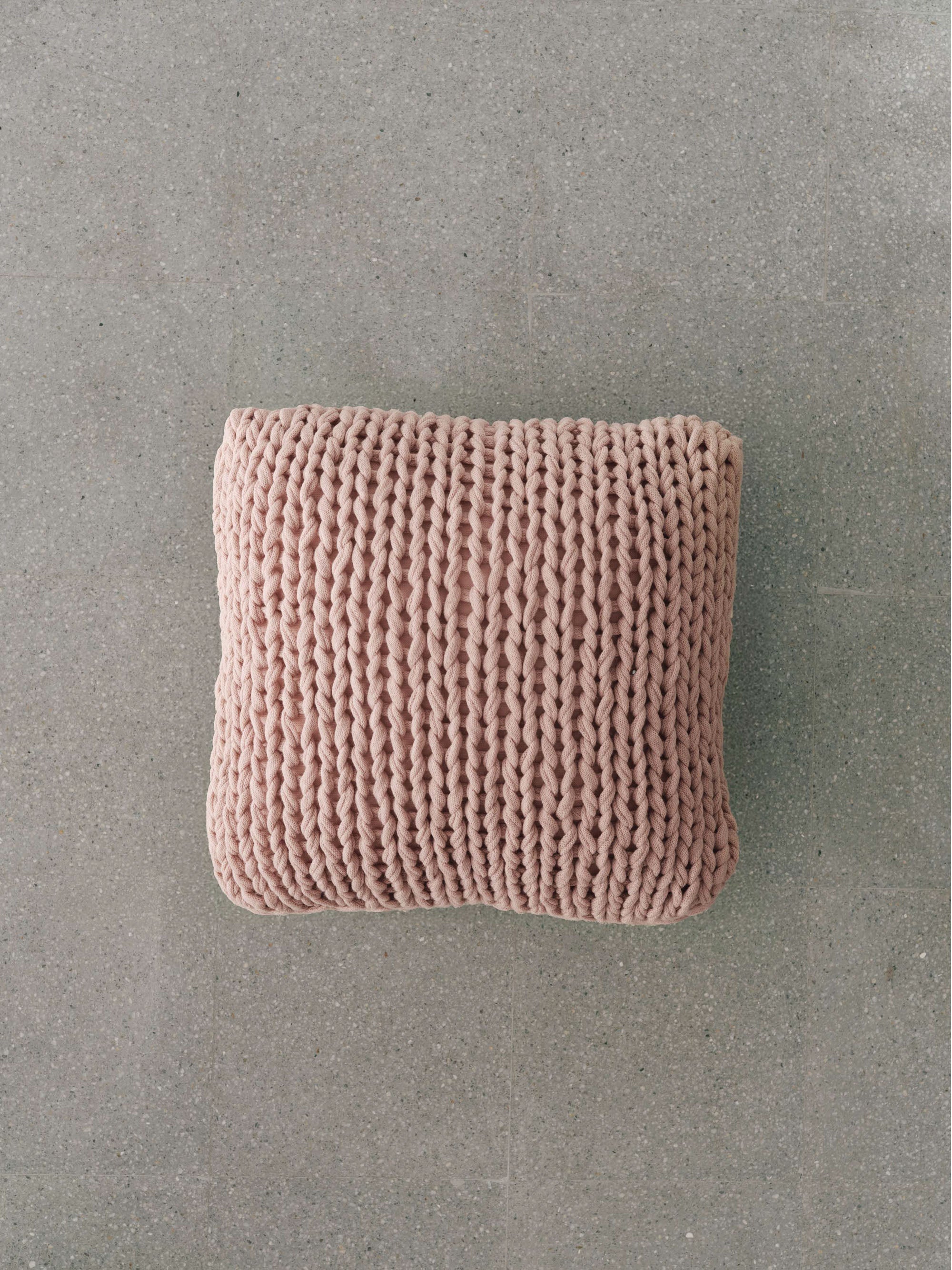 Handmade Knitted Cotton Cushion