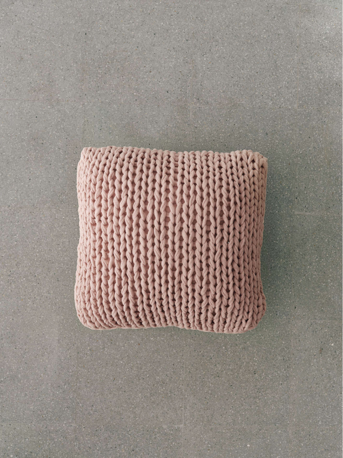 Handmade Knitted Cotton Cushion
