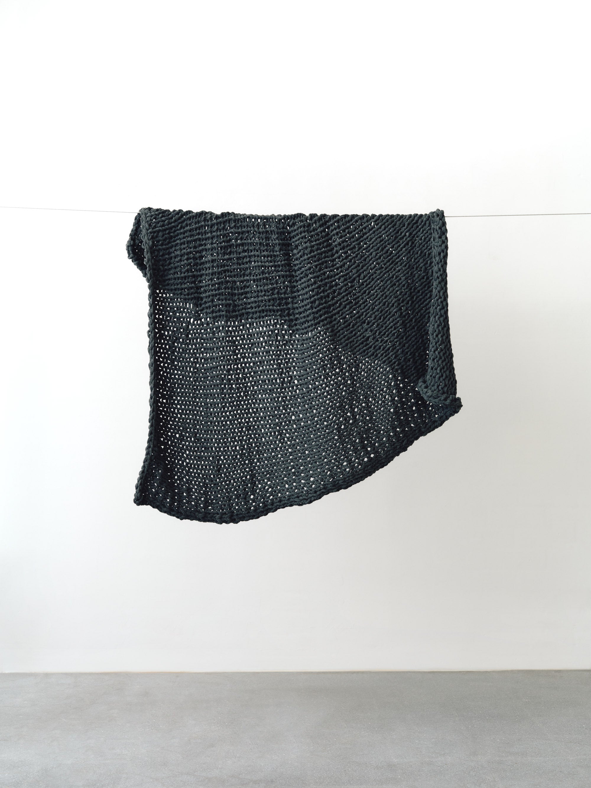 Cotton Knitted Plaid Handmade